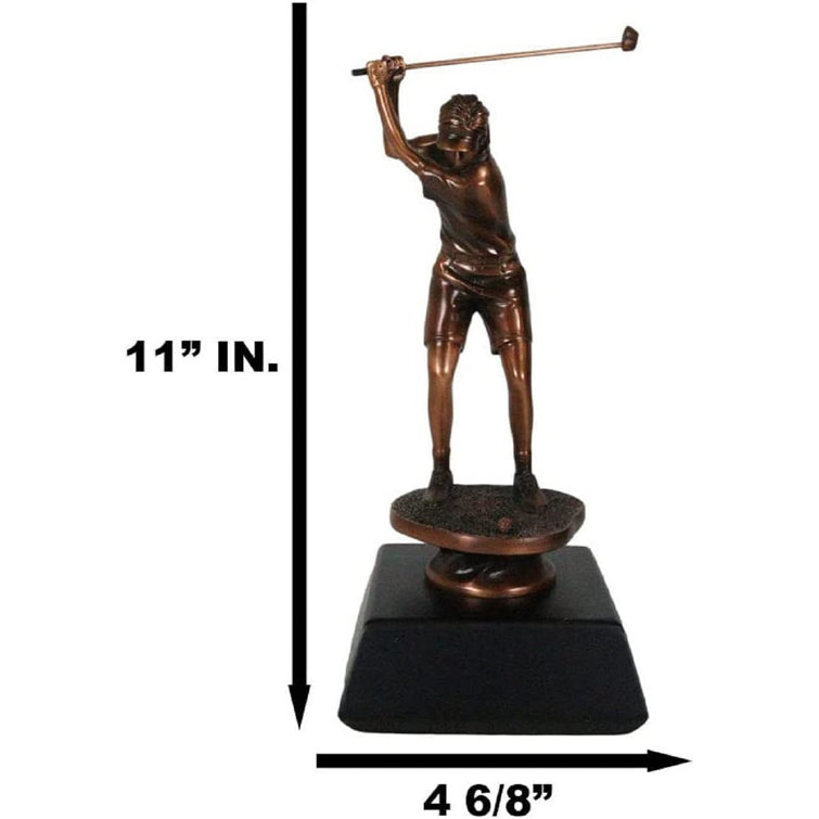 Winston Porter Kayzleigh Lady Golfer Figurine Wayfair